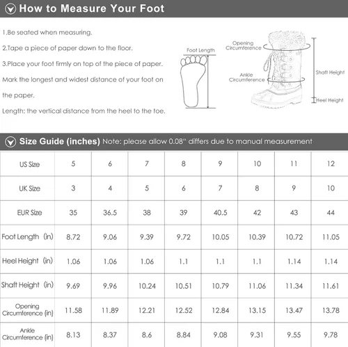 Miniatura 6 de DREAM PAIRS Women's River_1 Mid Calf Waterproof Winter Snow Boots