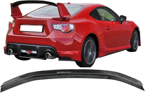 IKON MOTORSPORTS, Gurney Flap compatible con Scion FR-S 2013-2016/Subaru BRZ 2013-2020/2017-2020, Toyota 86, fibra de carbono real (CF) maletero