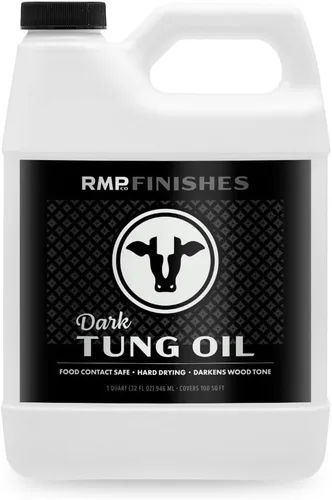 Miniatura 7 de RMP Finishes Dark Tung Oil para acabado de madera, tablas de cortar, muebles de exterior, bloques de carnicero, pisos de madera, grado alimenticio
