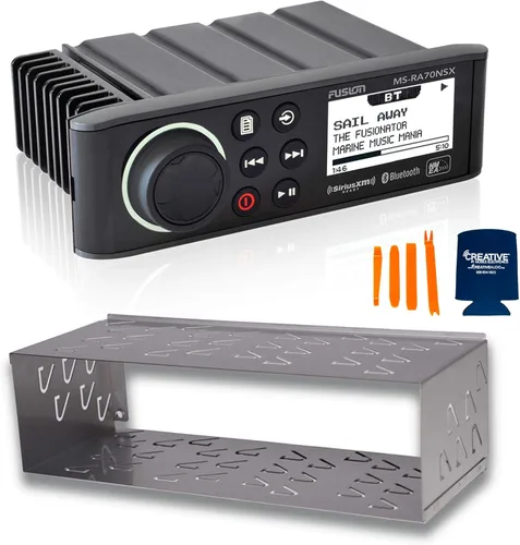 Miniatura 2 de Fusion MS-RA70NSX - Sistema de radio marino con jaula DIN MS-RA70DC
