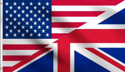 DMSE - Bandera de la amistad de Estados Unidos, Estados Unidos, Estados Unidos, Reino Unido, Reino Unido, Unión Británica, Jack, 2 x 3 pies, 100%