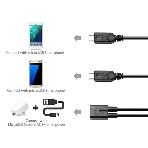 Miniatura 4 de Cable divisor micro USB, micro USB 1 hembra a 2 machos, cable de carga de extensión divisor en Y para Galaxy S5 i9600 S4 I9500 Note2
