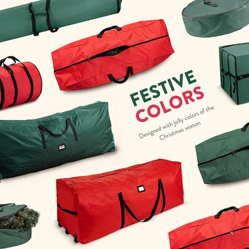 Miniatura 7 de Bolsa de alta calidad para guardar el árbol de Navidad, para árboles artificiales desarmados de hasta 7.5 pies de alto, tiene asas duraderas y un