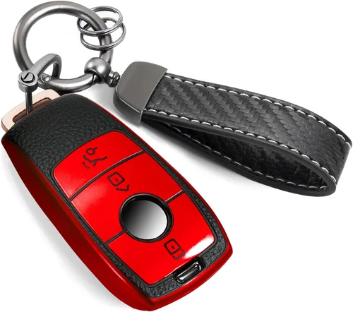 Miniatura 23 de para Cadillac - Funda para llavero con cuerda trenzada metálica, funda suave mejorada para 2020 en adelante CT4 CT5 CT6 XTS XT4 XT5 ATS, etc.