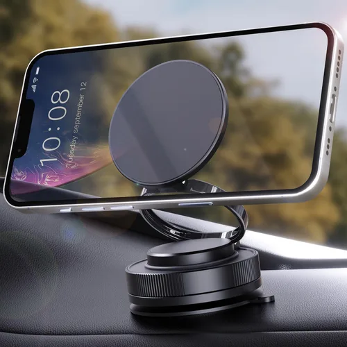 Soporte de teléfono para coche Magsafe, 360° ajustable 2500gf fuerte soporte magnético para teléfono del coche, manos libres ventosa soporte de