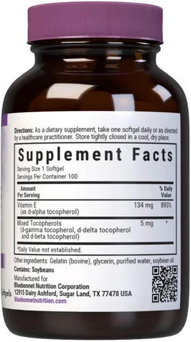 Miniatura 2 de Bluebonnet Cápsulas blandas mixtas de vitamina E de 200 UI, 100