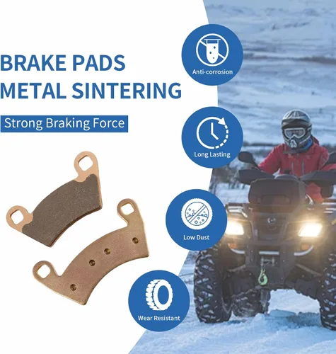 Miniatura 7 de Pastillas de freno para Polaris RZR XP 900/4 800 EFI/Ranger XP 900/Ranger 500/570/700/800/900 Ranger Crew 500, 8 pastillas de freno delanteras
