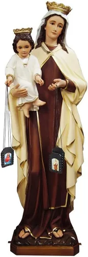 Miniatura 6 de TALPGOD Sagrado Corazón de Jesús, Escapulario de Cuero de Nuestra Señora del Monte Carmelo, Escapularios Católicos Católicos, Religiosos Católicos