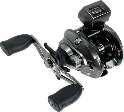 Miniatura 2 de OKUMA CV-163DLX - Carrete de convector de perfil bajo 2HPB + 1RB, Multi + Okuma Classic Pro GLT Downrigger Rod (8-20 libras)
