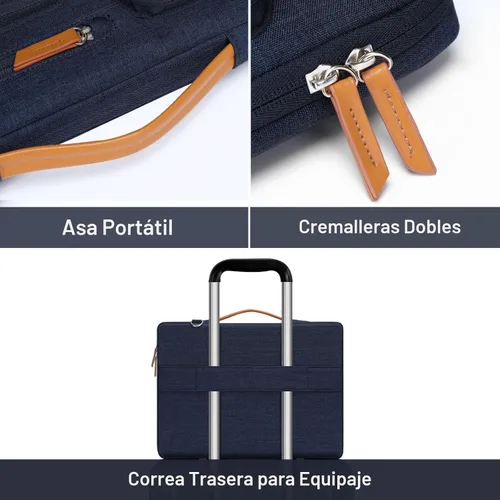 Miniatura 6 de MOSISO Bolsa de hombro protectora 360 para laptop, bolsas para computadora de 15-15.6 pulgadas compatibles con MacBook Pro de 16 pulgadas, HP, Dell