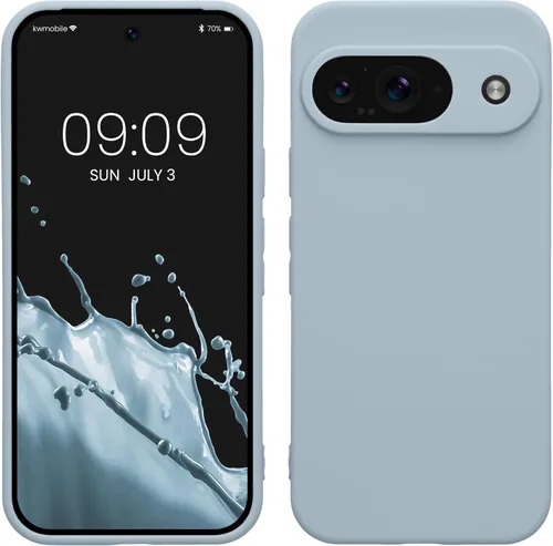 Miniatura 68 de kwmobile Funda compatible con Google Pixel 9 Pro - Funda protectora delgada de TPU para teléfono - Acabado mate suave - Negro mate