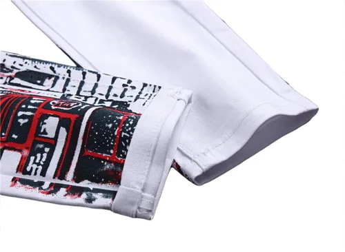 Miniatura 5 de Enrica Pantalones vaqueros estampados casuales para hombre