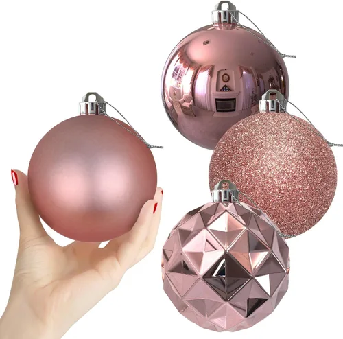 Miniatura 187 de Bolas de Navidad Grandes de 3.2" en Azul Bebé - Adornos para Árbol de Navidad, Bolas Colgantes Inastillables para Cumpleaños, Halloween, Boda
