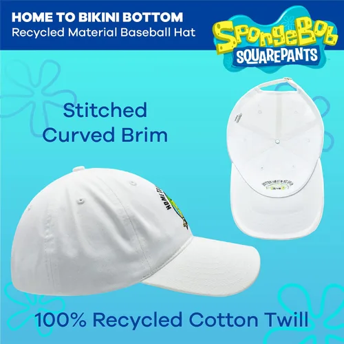 Miniatura 5 de Concept One Spongebob Squarepants Dad Hat, Cotton Adult Baseball Cap with Curved Brim