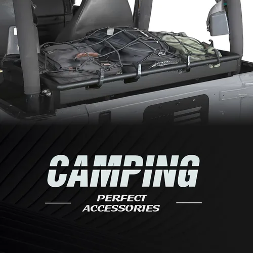 Miniatura 2 de para Wrangler TJ LJ Estante de Carga Interior del Maletero Cesta de Equipaje Trasera Compatible con Jeep Wrangler TJ LJ 1997-2006, Portaequipajes
