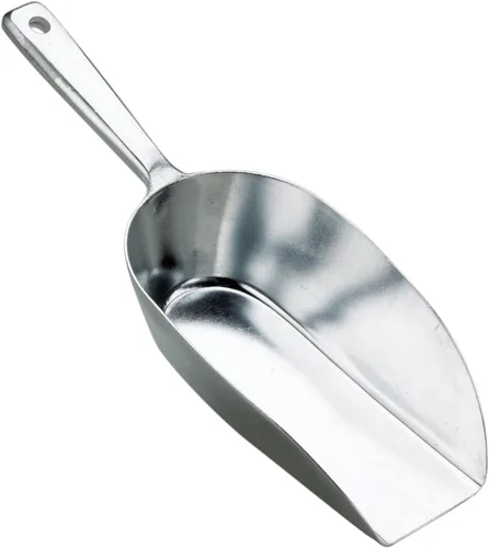 Miniatura 2 de HIC Kitchen Cuchara de fondo plano para alimentos, 9.75 pulgadas, 9.843 in, aluminio fundido anodizado de grado comercial