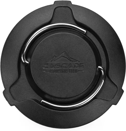 Miniatura 9 de Cascade Mountain Tech Linterna LED plegable IPX4 resistente al agua con 4 modos de luz, paquete de 3, negro/plateado