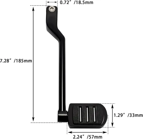Miniatura 5 de FOVPLUE Palancas de cambio de talón/punta con clavijas de cambio, clavijas de cambio delanteras y traseras para Harley '86-'17 FL Softail