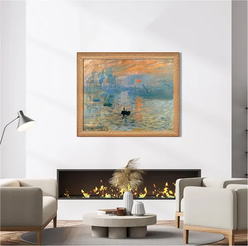 Miniatura 363 de A&T ARTWORK Campo de trigo con cipreses de Van Gogh Las reproducciones de arte clásico mundial, impresiones en lienzo giclée para decoración