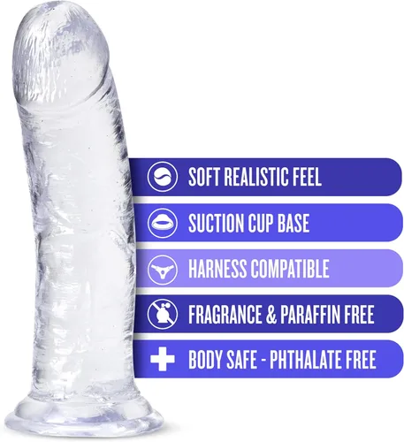 Miniatura 2 de Blush B Yours Plus Roar N' Ride - Consolador realista de 8 pulgadas, suave hecho a mano para juego anal, coño y pegging para adultos, juguete sexual