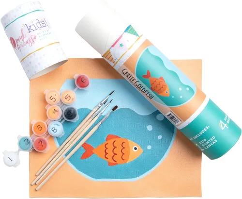 Miniatura 13 de Pink Picasso Kits de pintura por números para niños de 8 a 12 años Kit de manualidades para niños principiantes de bricolaje, pintura acrílica