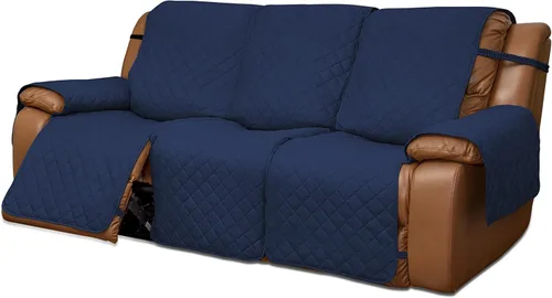 Miniatura 10 de Easy-Going Funda para Sillón Reclinable de Dos Plazas, Funda de Sofá Reversible para Sillón Reclinable Doble, Funda de Sofá Dividida para Cada