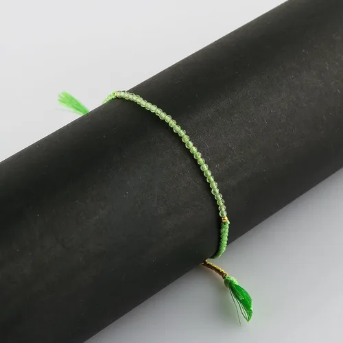 Miniatura 20 de Thecraftman - Pulsera trenzada de cuentas naturales, cristales energéticos, regalo para ella, pulsera de protección de hilo trenzado de mano