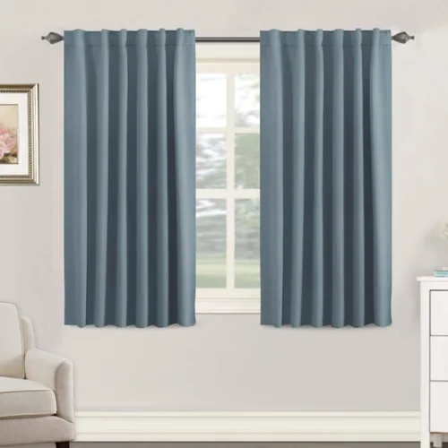 Miniatura 110 de H.VERSAILTEX Cortinas opacas con aislamiento térmico, paneles de tratamiento de ventana, cortinas opacas para oscurecer la habitación, cortinas Gris