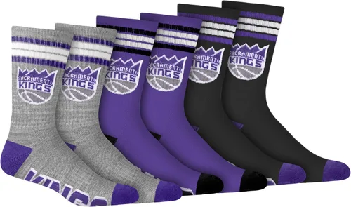 Miniatura 8 de Ultra Game Men's NBA Official Athletic Cushioned Secure Fit Team Crew Socks-3 Pack