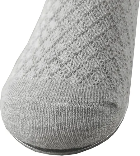 Miniatura 24 de Looching Paquete de 5 calcetines delgados de malla para bebés, niñas y niños, de algodón, color blanco, calcetines de tobillo invisibles 1-8T