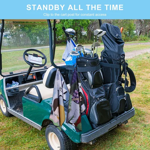 Miniatura 7 de Toalla de golf de 3 piezas, divertido juego de limpieza para palos de golf con clip, regalos divertidos para fanáticos del golf V2.0
