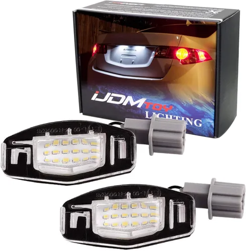 Miniatura 10 de iJDMTOY Kit de Luces LED Súper Brillantes Azul Hielo Aqua Completo para Placa de Matrícula Compatible con Acura MDX RL TL TSX ILX Honda Civic Accord