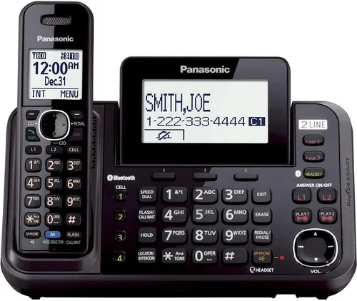 Miniatura 4 de Teléfono inalámbrico digital KX-TG9581B Link2Cell Panasonic para 3 líneas con banda de frecuencia Dect 6.0, 1-Auricular