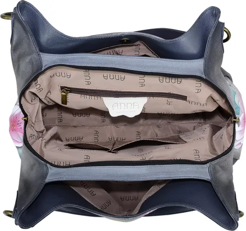 Miniatura 4 de Anna by Anuschka Bolso Hobo fruncido para mujer piel auténtica