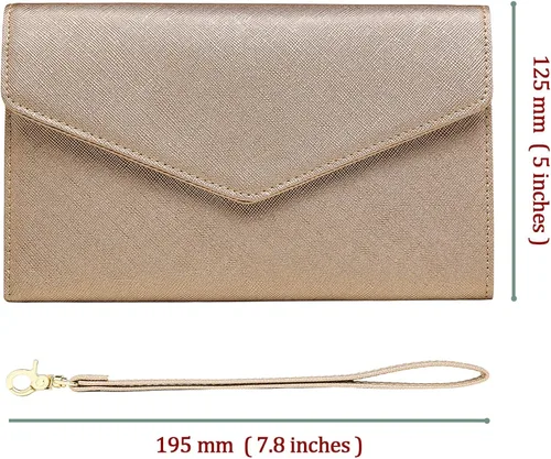 Miniatura 6 de Krosslon - Cartera para viajes con seguridad RFID para pasaporte, organizador de documentos, con correa para la muñeca