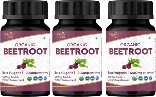 Miniatura 10 de ORGANIC SPREE Remolacha 120 tabletas - Suplemento de remolacha orgánica USDA (Beta vulgaris), apoya la energía, la resistencia y el bienestar diario*