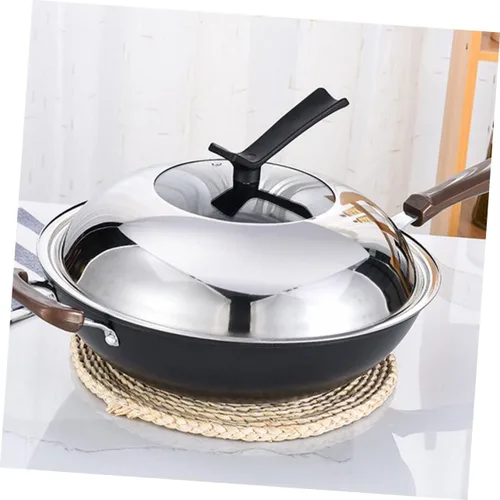 Miniatura 8 de YARNOW Olla de vidrio utensilios de cocina de acero inoxidable cacerola sartenes horno 11.7 pulgadas tapa de cacerola reemplazo universal tapa