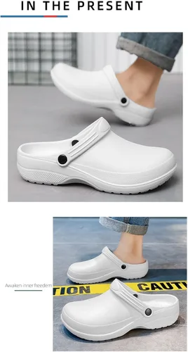 Miniatura 7 de Unisex EVA Clogs Waterproof Comfortable Oil-Resistant Non-Slip Work Shoes for Chef Nurse