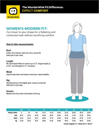 Miniatura 2 de WonderWink WonderFLEX - Camiseta curvada con cuello muesca para mujer 6208 y pantalón deportivo con cremallera tipo cargo 5908 (XS - 3XL)