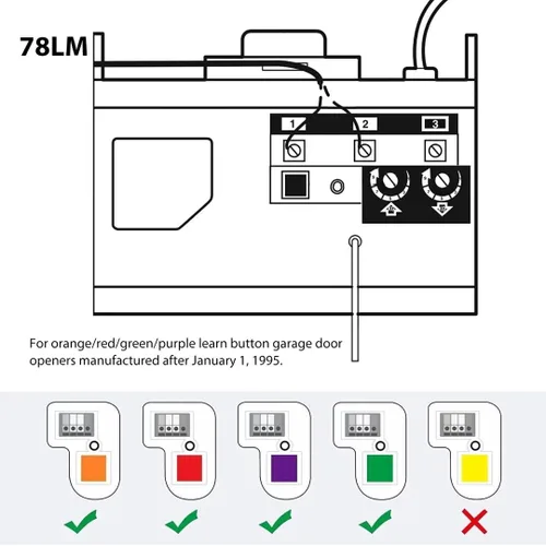 Miniatura 5 de Panel de control de teclado de pared multifunción para LiftMaster 41A5273-1 78LM
