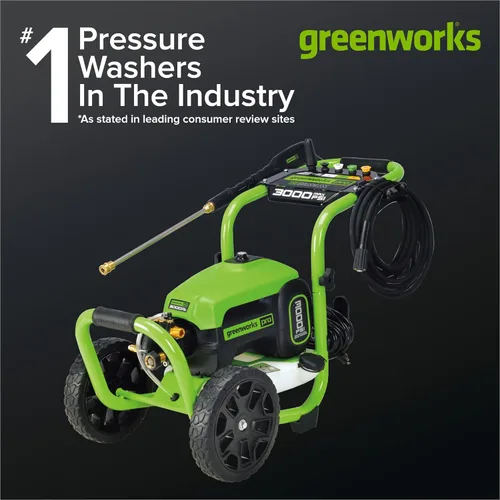 Miniatura 2 de Greenworks Pro - Lavadora de presión sin escobillas 3000 PSI (Certificada por CSA) 2.0 GPM Máx. / 1.1 GPM Lavadora de presión eléctrica