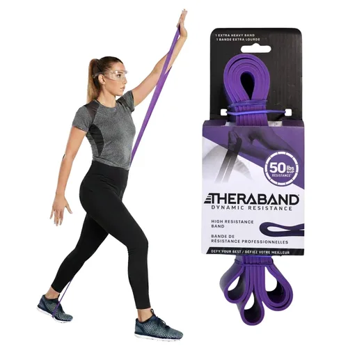 Miniatura 14 de THERABAND High Resistance Band - Elastic Super Bands for Improving Flexibility, Injury Rehab, & Full Body Workouts - Heavy Duty Stretch Bands for