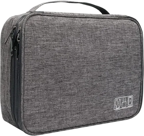 Miniatura 8 de Organizador de electrónica, Jelly Comb accesorios electrónicos organizador de cables bolsa impermeable de almacenamiento de cables de viaje
