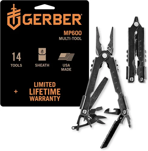 Miniatura 6 de Gerber Gear MP600 Multiherramienta Multi-Alicate – Fabricado en Estados Unidos – Pro Scout, 13 herramientas