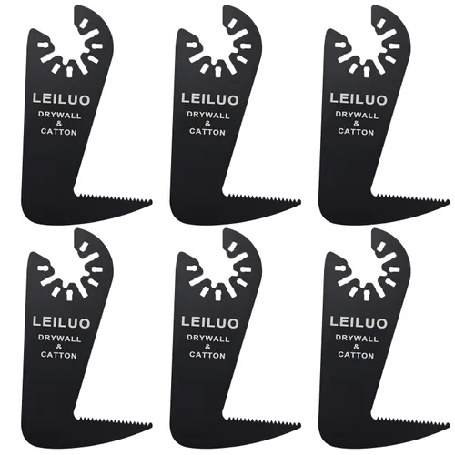 Miniatura 13 de LEILUO – Juego de 10 hojas multiherramienta de titanio para cortar madera, clavos y paneles de yeso; hojas de sierra oscilantes universales