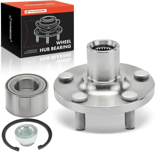 Kit de rodamiento de rueda delantera y buje de rueda A-Premium Compatible con Toyota Corolla 2003-2019, solo tracción delantera