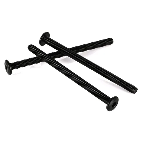 Miniatura 7 de Tornillos de cabeza plana de 1/4-20 x 1-1/4 pulgadas, tornillos de conector avellanados, acero inoxidable 18-8 (304), óxido negro, totalmente