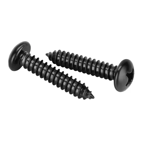 Miniatura 9 de Tornillos autorroscantes #4 x 1/2" de cabeza plana Tornillos para madera de chapa, acabado negro, acero inoxidable 304, 100