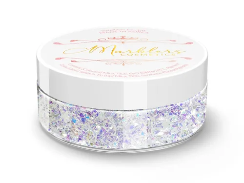 Miniatura 207 de MARBLERS Brillantina de forma gruesa de grado cosmético [estrella] 0.11 onzas (0.11 oz) Escamas No tóxica Vegana Libre de crueldad animal