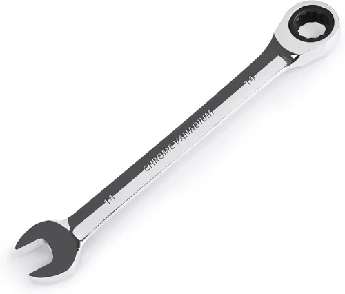 Miniatura 42 de Egofine Llave combinada de trinquete de 1-1/8 pulgadas SAE, llave de engranajes de grado industrial con diseño de 12 puntos, trinquete de 72